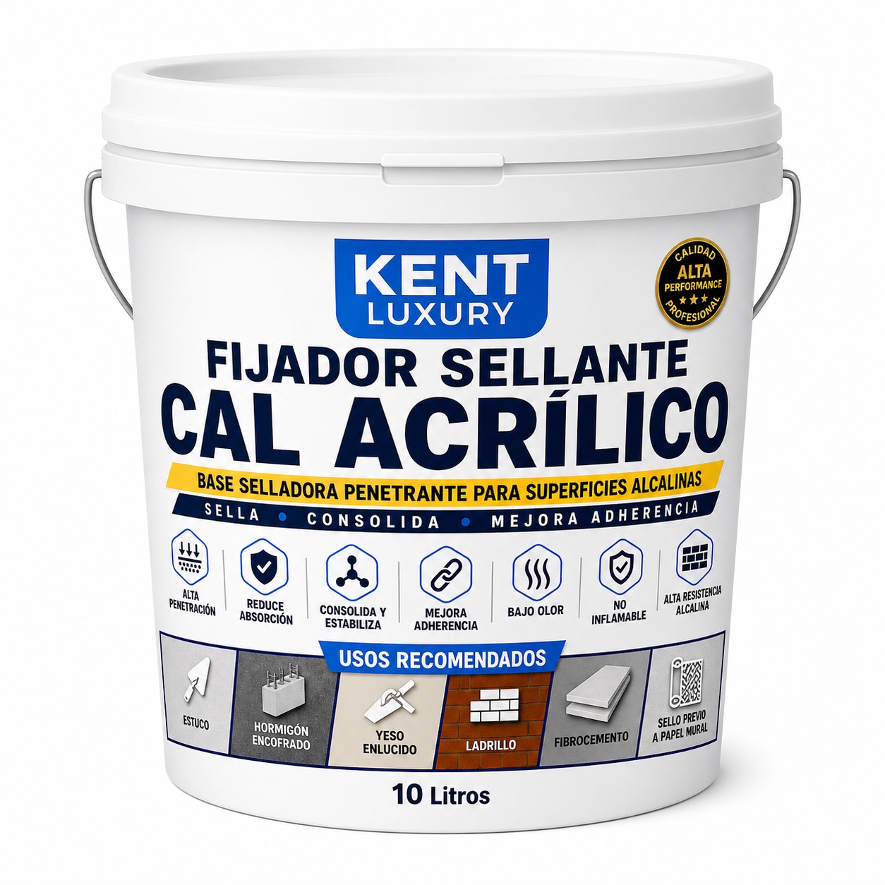 FIJADOR SELLANTE CAL ACRΓLICO β KENT LUXURY - Imagen 3