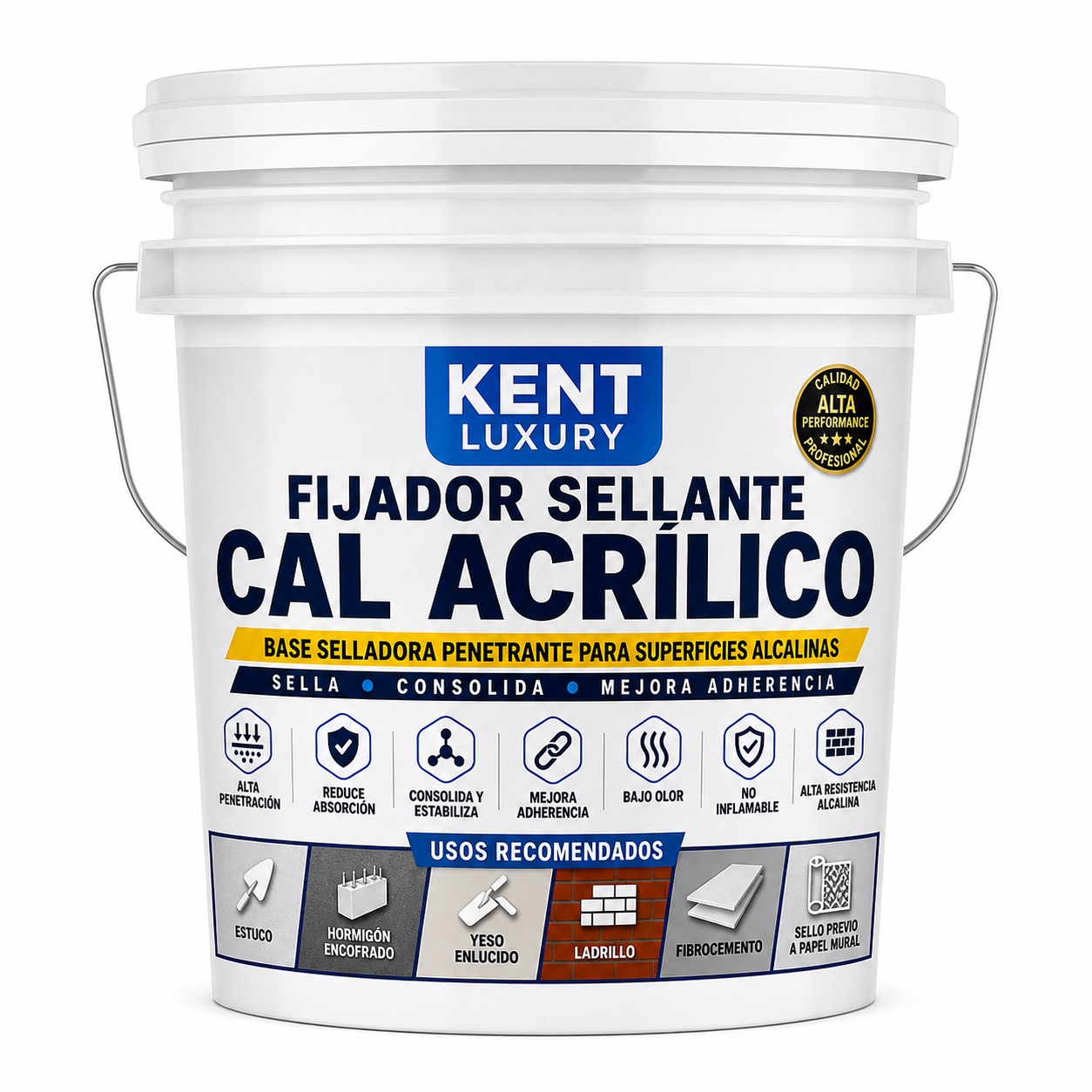 FIJADOR SELLANTE CAL ACRΓLICO β KENT LUXURY - Imagen 4