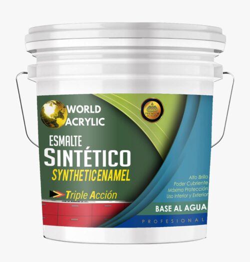 Esmalte sintético base agua.