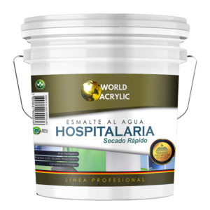 Esmalte al agua hospitalario World Acrylic