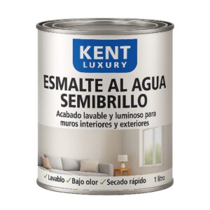 Esmalte al agua semibrillo
