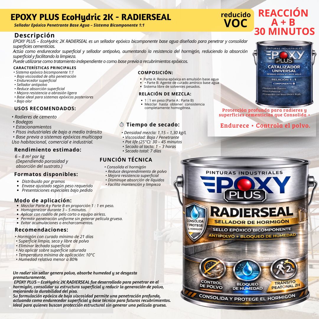 RADIERSEAL - EPOXY PLUS EcoHydric 2K - Imagen 3