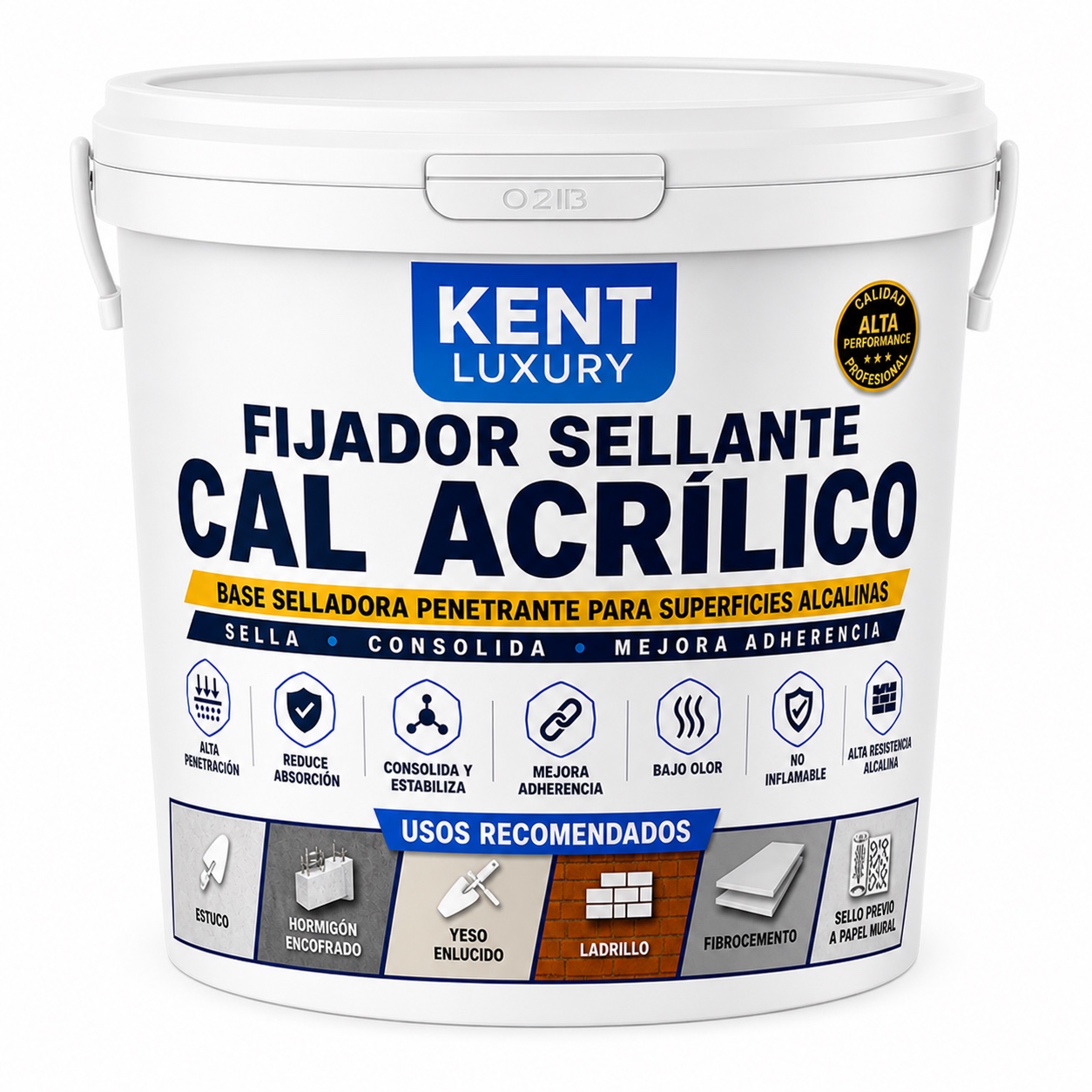 FIJADOR SELLANTE CAL ACRΓLICO β KENT LUXURY - Imagen 2