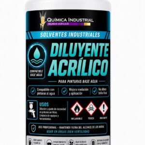 Diluyente acrilico, esmalte al agua