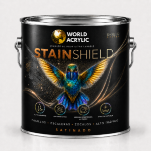 ESMALTE AL AGUA STAINSHIELD ULTRA LAVABLE, ANTIMANCHAS, MÁXIMA RESISTENCIA AL FROTE
