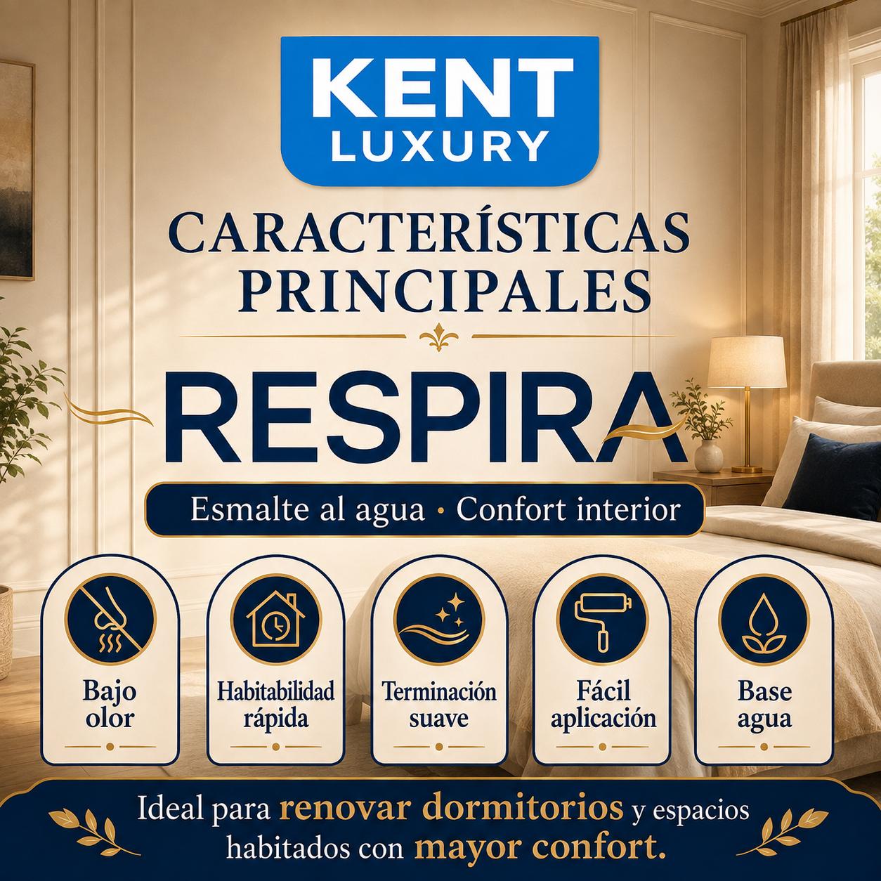 ESMALTE AL AGUA RESPIRA - BAJO OLOR, HABITABILIDAD RÁPIDA, TERMINACIÓN SUAVE - Imagen 5