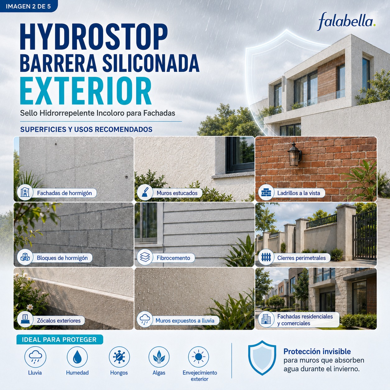 HYDROSTOP BARRERA SILICONADA EXTERIOR - Imagen 2
