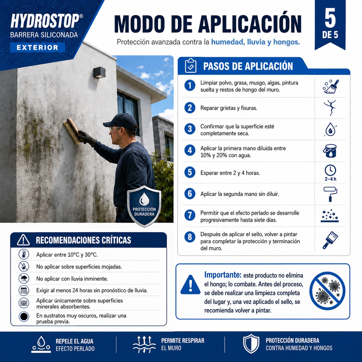 HYDROSTOP BARRERA SILICONADA EXTERIOR - Imagen 5