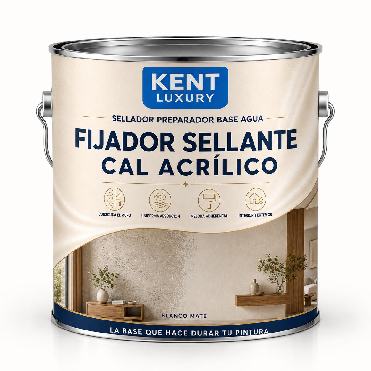 FIJADOR SELLANTE CAL ACRÍLICO, KENT LUXURY