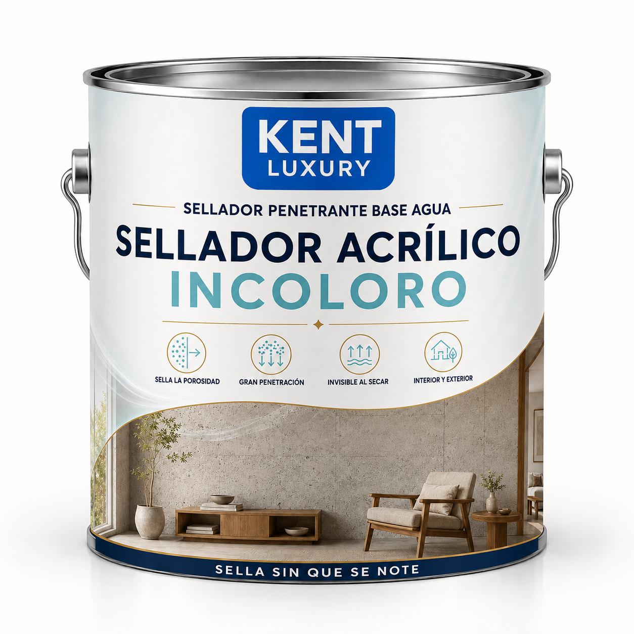 SELLADOR ACRÍLICO INCOLORO, KENT LUXURY