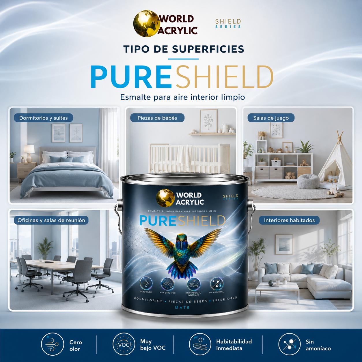 ESMALTE AL AGUA PURESHIELD LIBRE OLOR - VOC - Imagen 4
