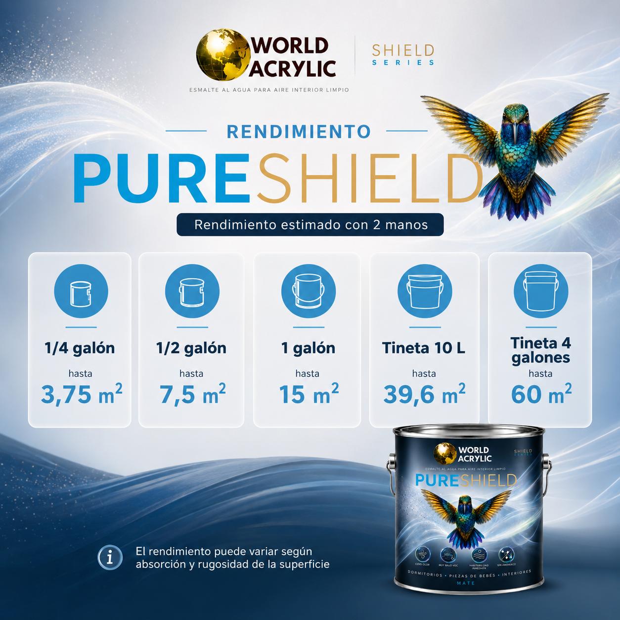 ESMALTE AL AGUA PURESHIELD LIBRE OLOR - VOC - Imagen 5