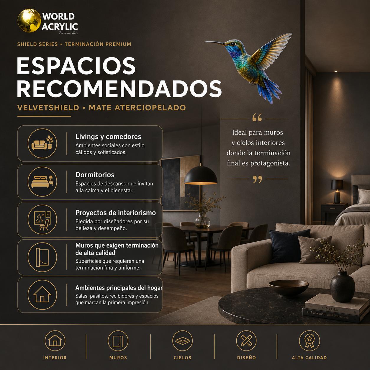 LÁTEX PREMIUM MATE ATERCIOPELADO PARA INTERIORES, ALTA COBERTURA - Imagen 3