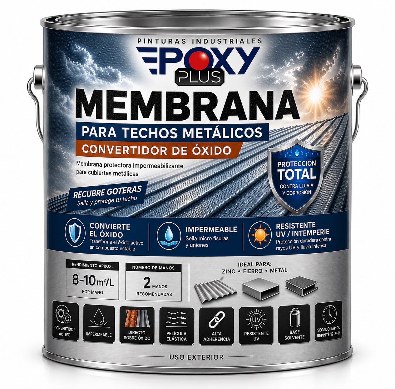 Membrana para techos metálicos