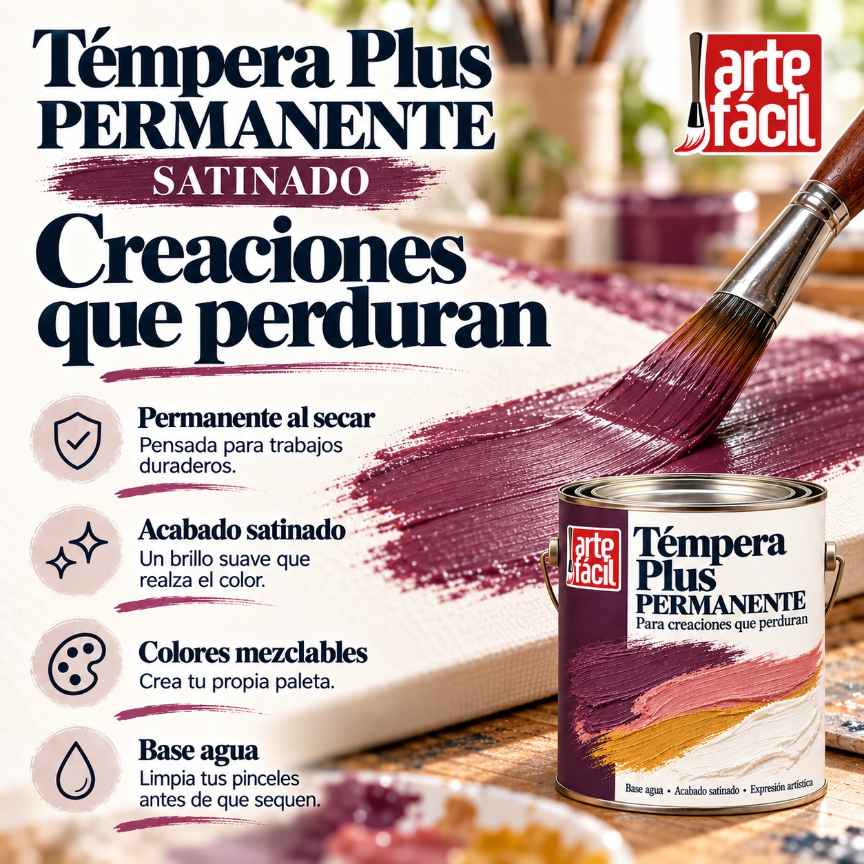 Tempera Plus permanente, Arte fácil creaciones que perduran - Imagen 2