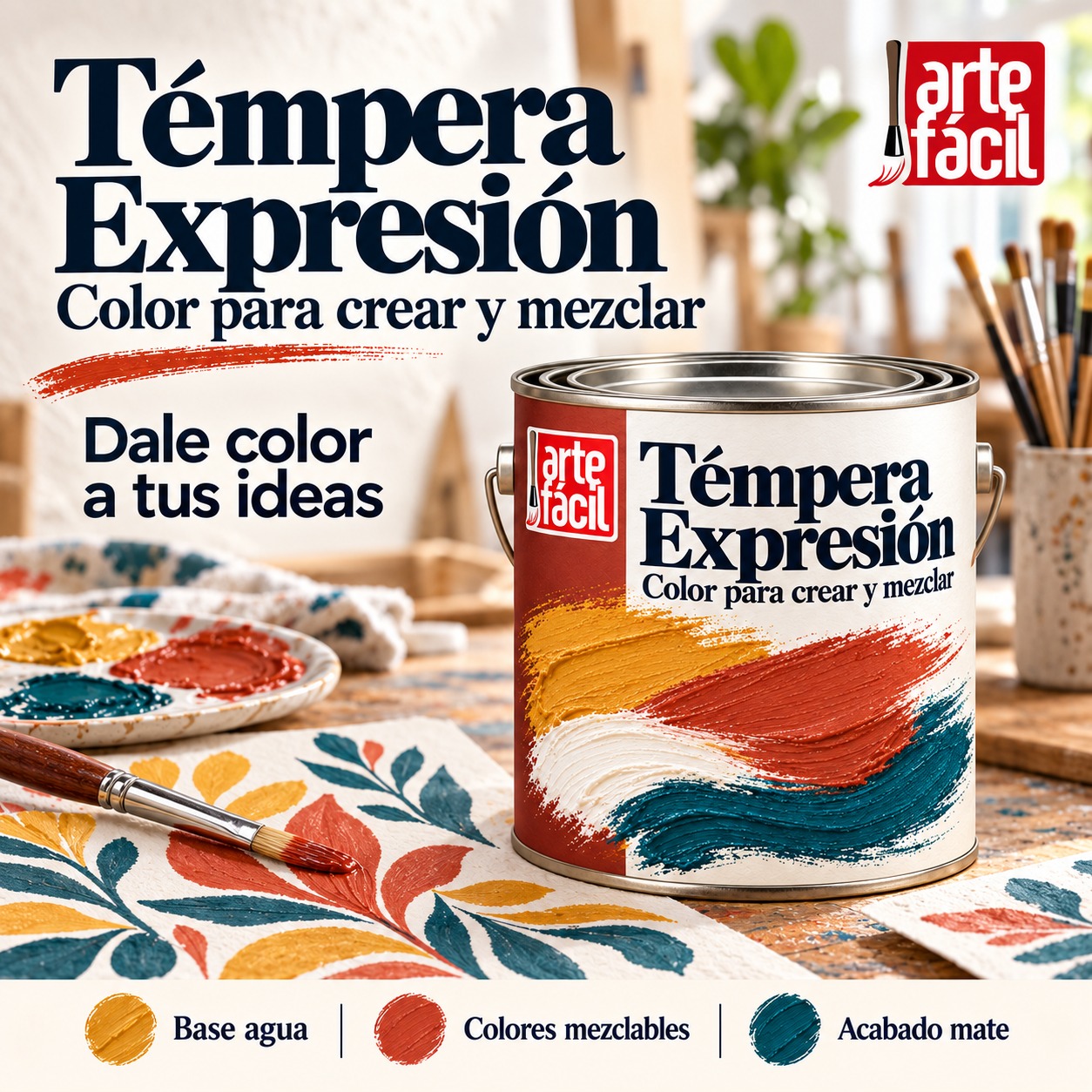 Tempera expresión Arte fácil, Arte y manualidades - Imagen 2