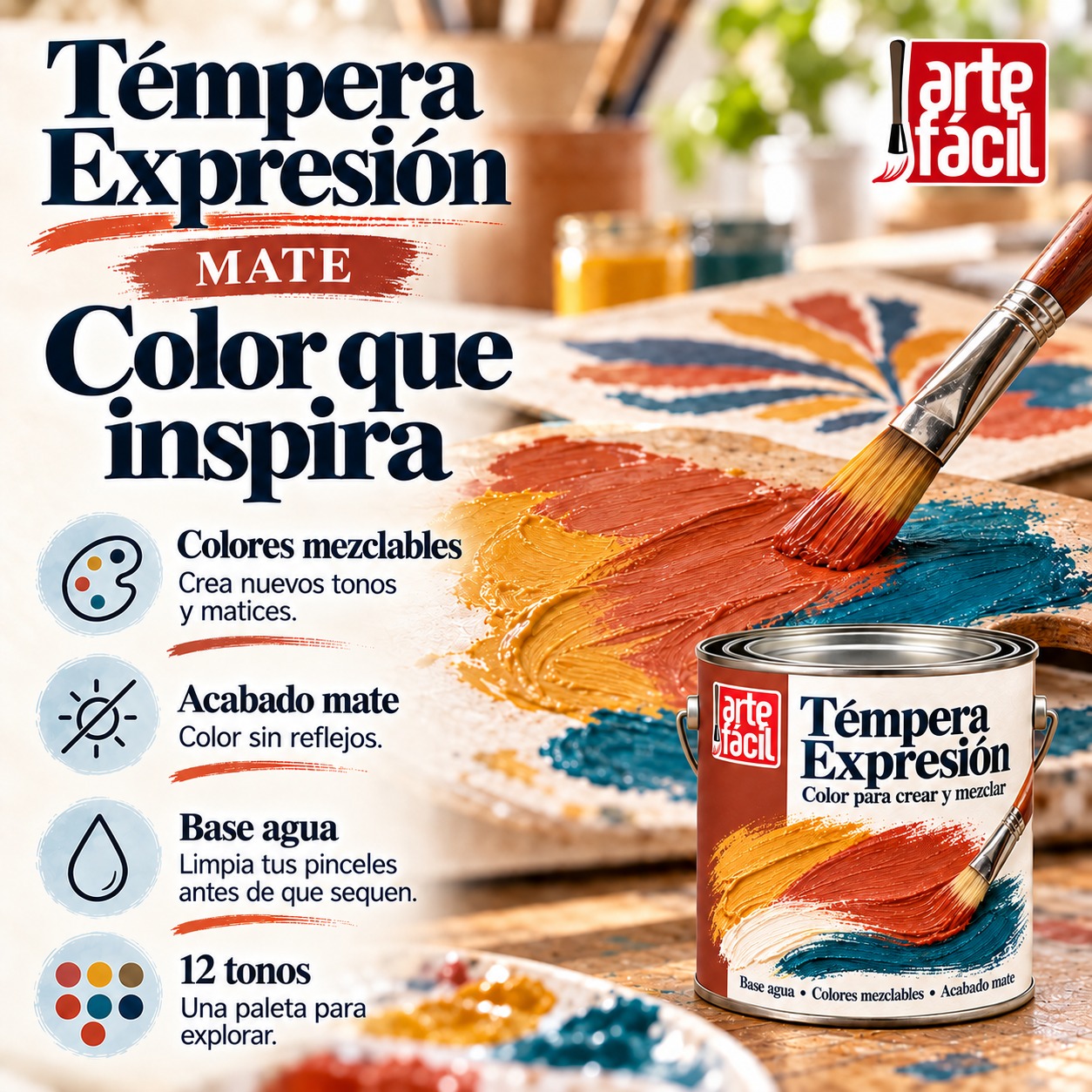 Tempera expresión Arte fácil, Arte y manualidades - Imagen 5