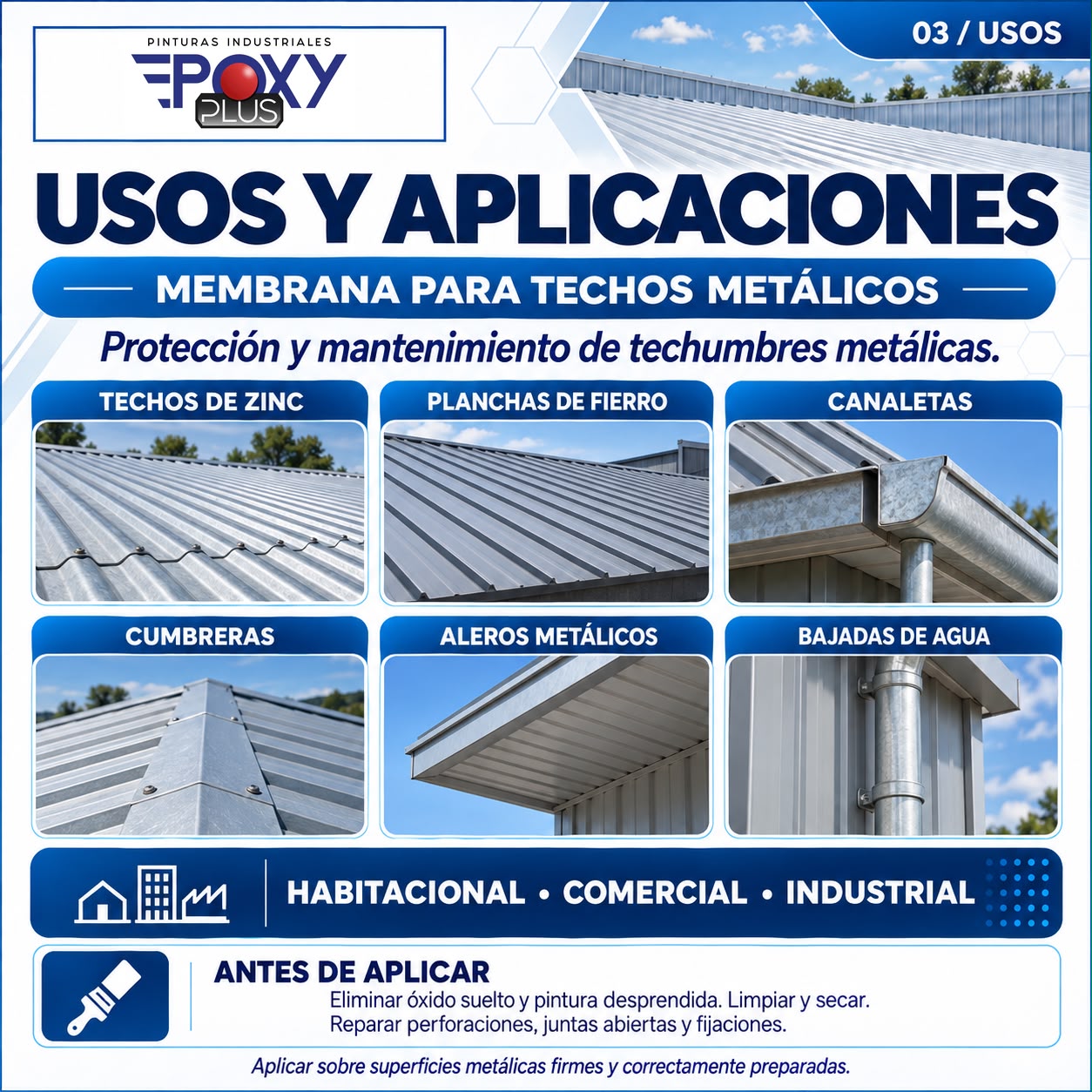 Membrana para techos metálicos - Imagen 3