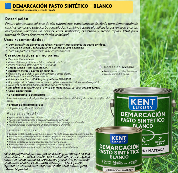 Pintura para césped sintético, Demarcación - Imagen 4